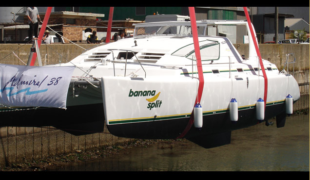 Banana Split 38 foot yacht launch